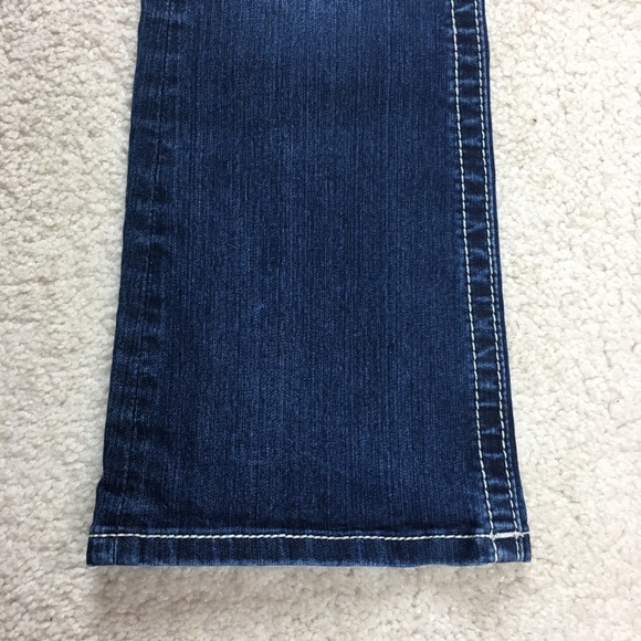 Miss Me Jeans Signature Bootcut Cross Embellishment Style JE8293BR Size 27 - Picture 3 of 11